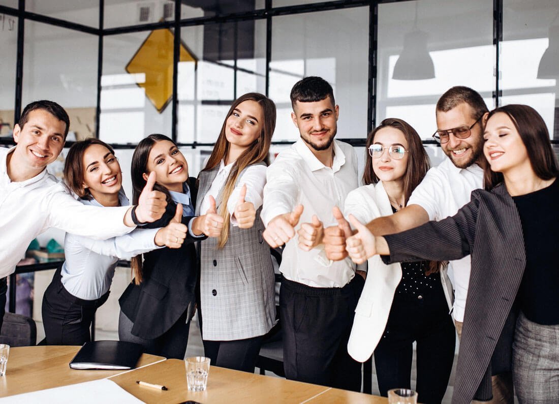 business people social group interior design interaction